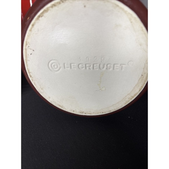 Le Creuset CERISE Red Stoneware 3-Canister Storage Jar Set with Lids #1029 - Picture 12 of 13